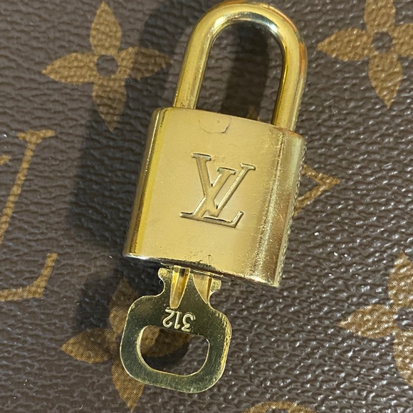 Louis Vuitton Accessories - Authentic Louis Vuitton Brass Padlock & Key set #312 very good condition
